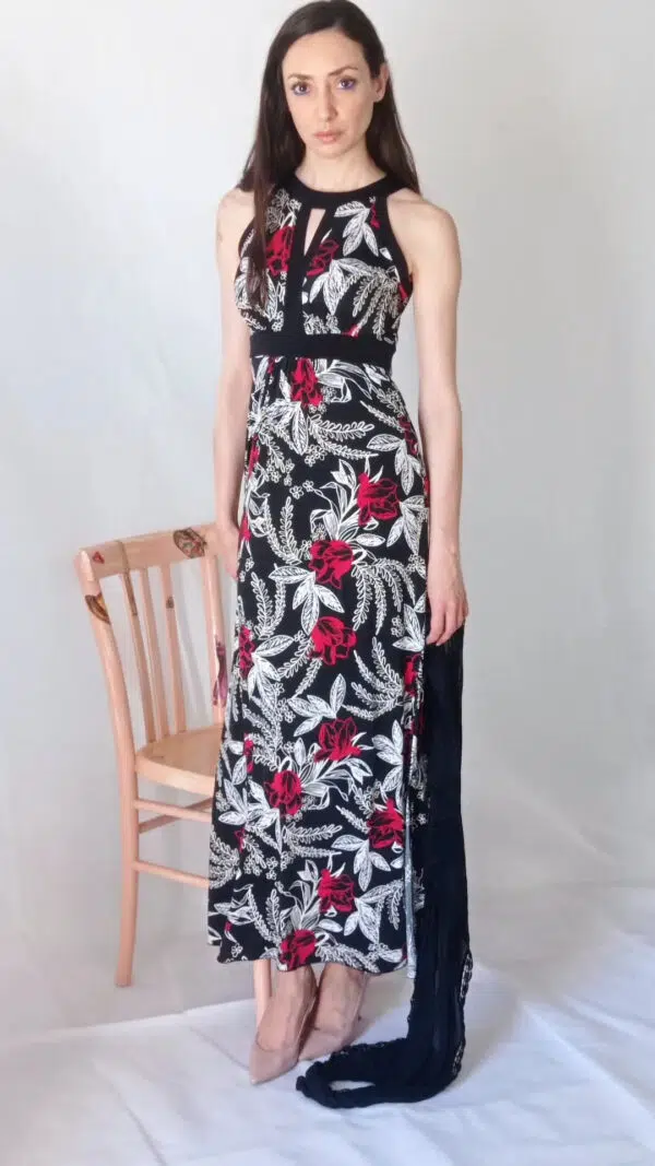 Abito donna lungo con spacchi Art. Gilda