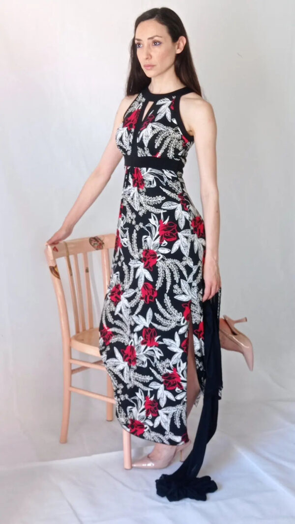 Abito donna lungo con spacchi Art. Gilda