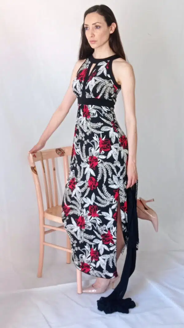 Abito donna lungo con spacchi Art. Gilda