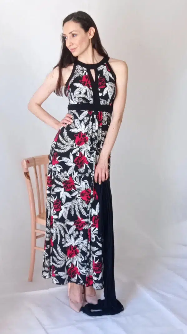 Abito donna lungo con spacchi Art. Gilda