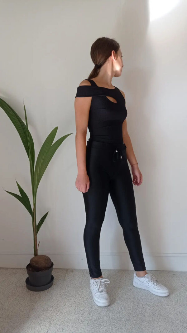 Leggins lucido con elastico in vita Art. Liquid