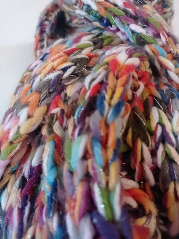 Sciarpa Multicolore con Frange - Stile Boho Chic Lunga 220 cm | La Strega di Biancaneve Arezzo