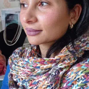 Sciarpa Multicolore con Frange - Stile Boho Chic Lunga 220 cm | La Strega di Biancaneve Arezzo