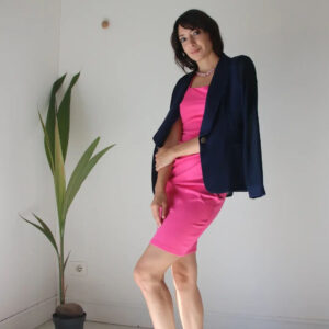 Giacca tessuto e voile Art. Star