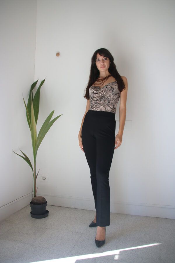 Body animalier in viscosa Art. Macchia