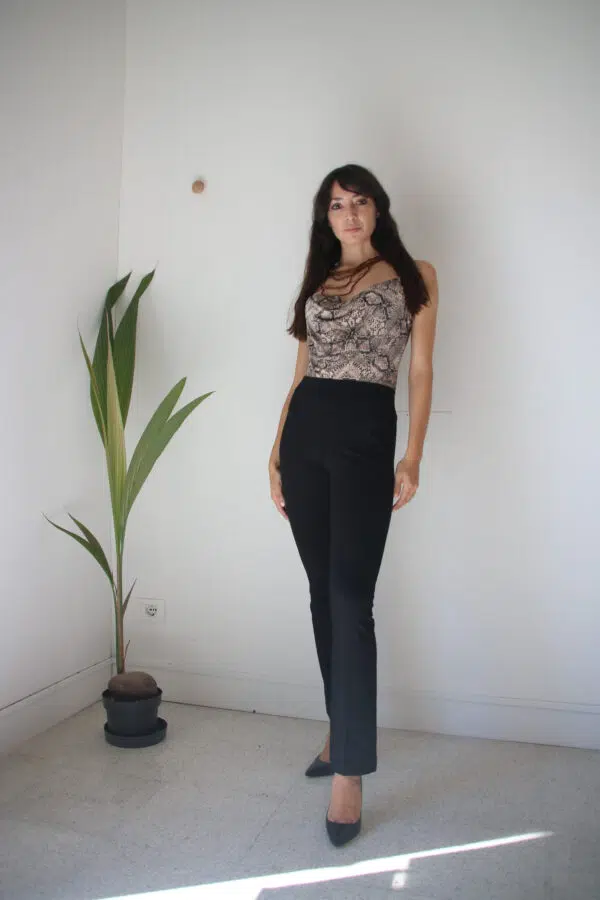 Body animalier in viscosa Art. Macchia