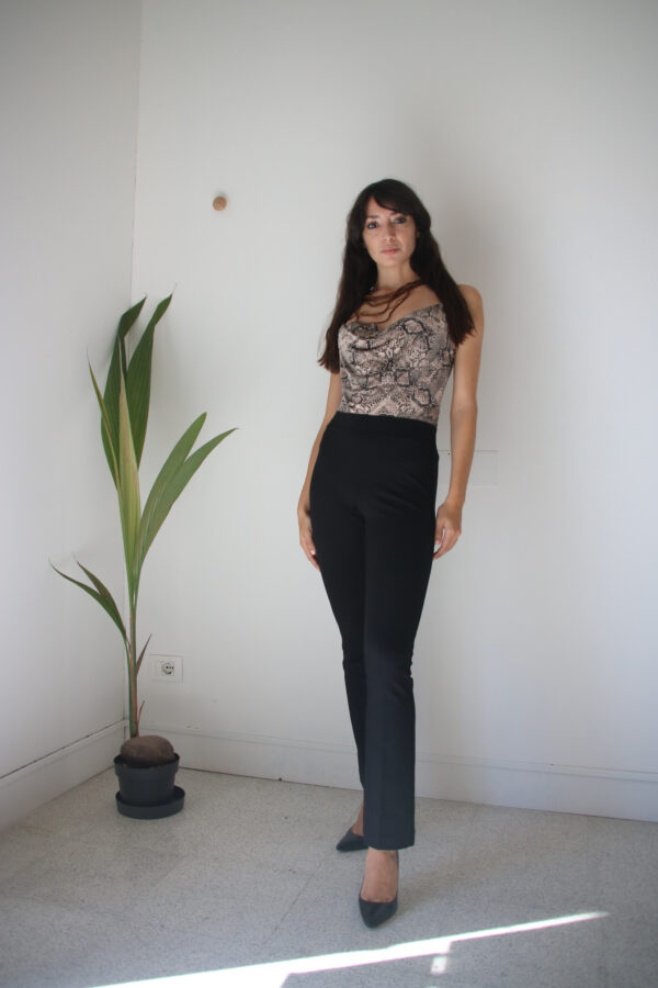 Body animalier in viscosa Art. Macchia
