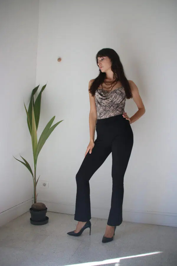 Body animalier in viscosa Art. Macchia