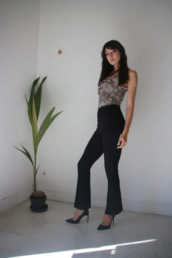 Body animalier in viscosa Art. Macchia