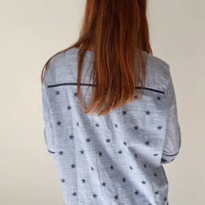 Blusa in cotone macramè Art. Bolle