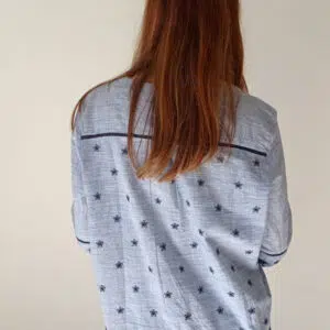 Blusa in cotone macramè Art. Bolle
