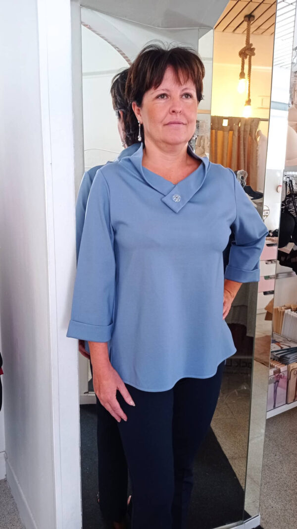 Maglia collo bon ton Art. Rosa