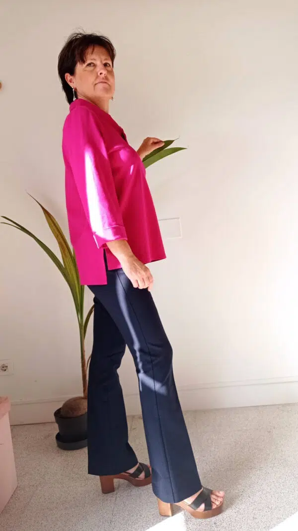Maglia collo bon ton Art. Rosa