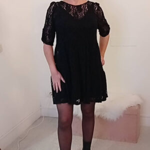 Abito in pizzo nero Art. Trixy