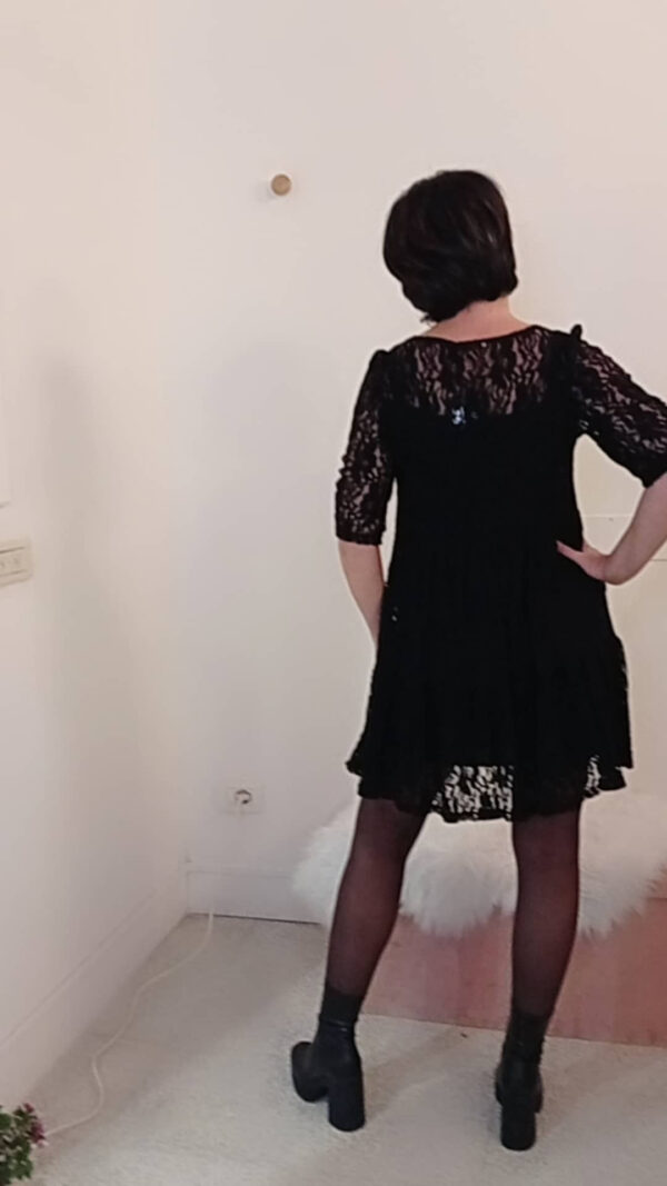 Abito in pizzo nero Art. Trixy
