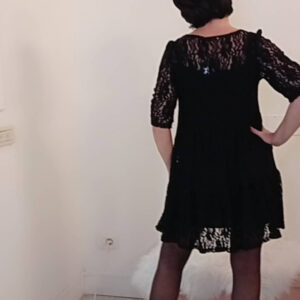 Abito in pizzo nero Art. Trixy