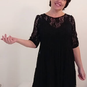 Abito in pizzo nero Art. Trixy