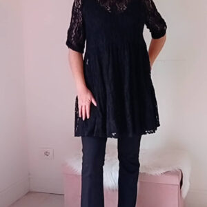 Abito in pizzo nero Art. Trixy