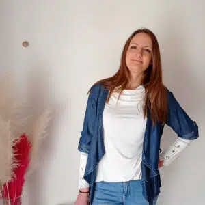 Spolverino da donna in tessuto chambray Art. Leonarda