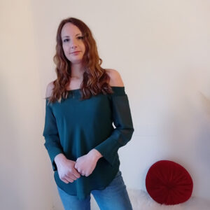 Blusa con scollo alla carmen Stella Mc Queen