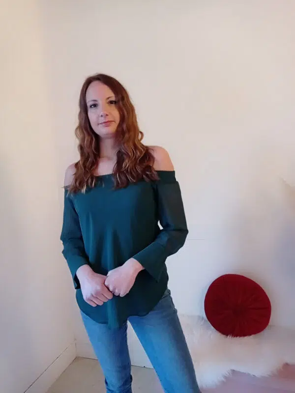 Blusa con scollo alla carmen Stella Mc Queen