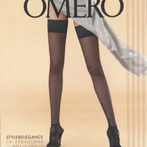 Omero - Calza autoreggente velata classica Efira 15 DEN