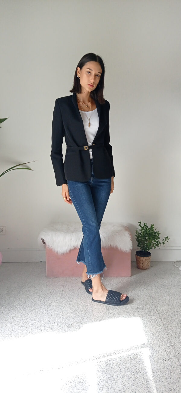 Giacca Nera Elegante - Versatile per Outfit Formali e Casual