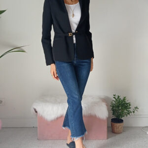 Giacca Nera Elegante - Versatile per Outfit Formali e Casual