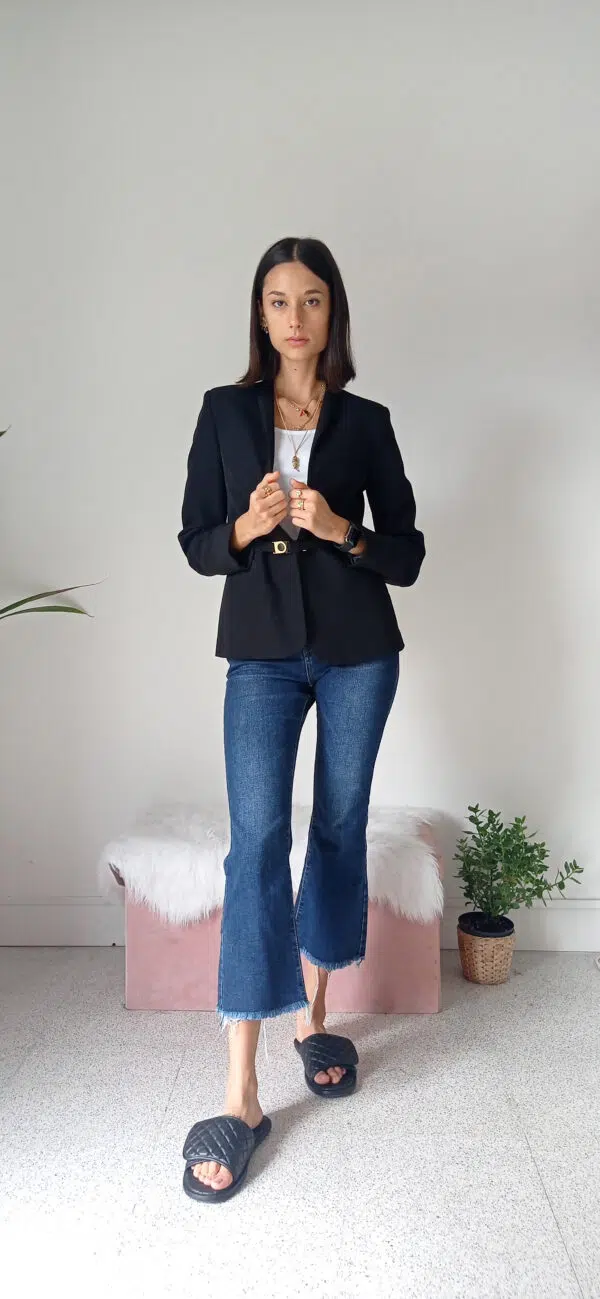 Giacca Nera Elegante - Versatile per Outfit Formali e Casual