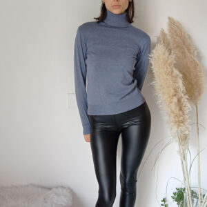 Leggings in Ecopelle di Lusso - Stile Audace, Confort Eccezionale - Taglie S-XL, Colori Verde e Nero