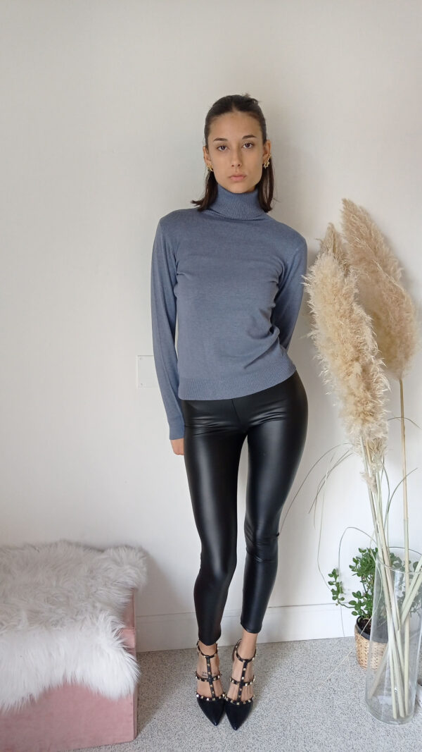 Leggings in Ecopelle di Lusso - Stile Audace, Confort Eccezionale - Taglie S-XL, Colori Verde e Nero