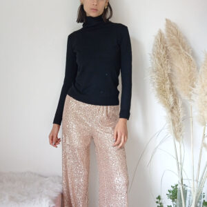 Pantaloni a Palazzo in Paillettes - Disponibili in 3 Colori, Taglia Unica per una Vestibilità Perfetta