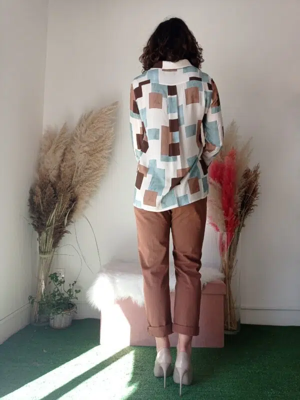 Pantaloni Morbidi a Sigaretta in Cotone - Stile Elegante per Primavera/Estate - Disponibili in Marrone Bruciato, Nero e Bianco
