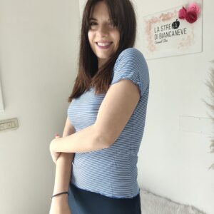 Maglietta a Righe Marinare da Donna - Disponibile in Rosso e Blu, Taglie S, M, L, XL