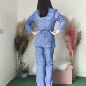 Giacca in Pizzo pervinca - Eleganza e Raffinatezza per Ogni Occasione (Taglie 40-48)