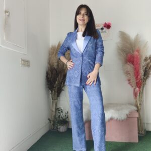 Pantaloni in Pizzo pervinca - Stile e Comfort per Ogni Occasione (Taglie 40-48)