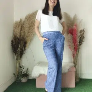 Pantaloni in Pizzo pervinca - Stile e Comfort per Ogni Occasione (Taglie 40-48)