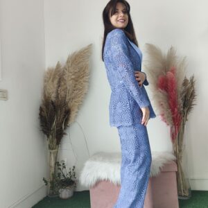 Pantaloni in Pizzo pervinca - Stile e Comfort per Ogni Occasione (Taglie 40-48)