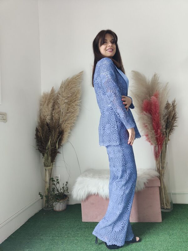 Pantaloni in Pizzo pervinca - Stile e Comfort per Ogni Occasione (Taglie 40-48)