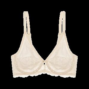 Reggiseno Non Imbottito con Ferretto - Seconda Pelle in Pizzo e Tulle