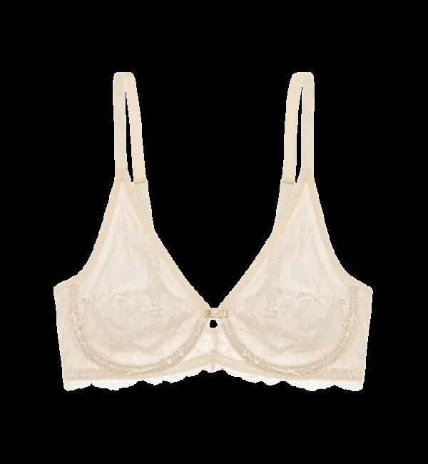 Reggiseno Non Imbottito con Ferretto - Seconda Pelle in Pizzo e Tulle