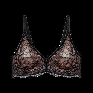Reggiseno Non Imbottito con Ferretto - Seconda Pelle in Pizzo e Tulle