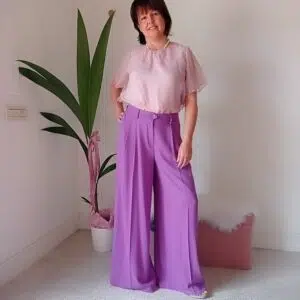 Pantalone Largo Donna Lavanda - Stile e Versatilità