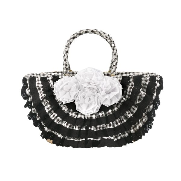 Borsa in Paglia Emanuela Biffoli - Eleganza Estiva con Dettagli in Pizzo