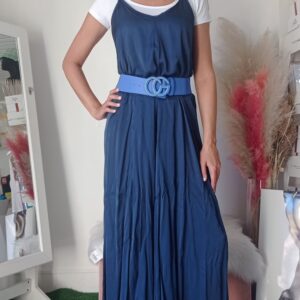 Tuta Maxi in Viscosa Elegante - Disponibile in Blu e Oro