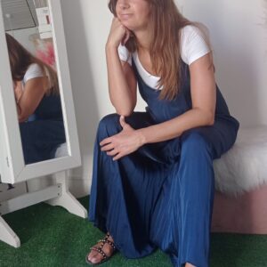 Tuta Maxi in Viscosa Elegante - Disponibile in Blu e Oro