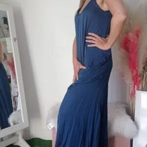 Tuta Maxi in Viscosa Elegante - Disponibile in Blu e Oro