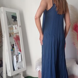 Tuta Maxi in Viscosa Elegante - Disponibile in Blu e Oro