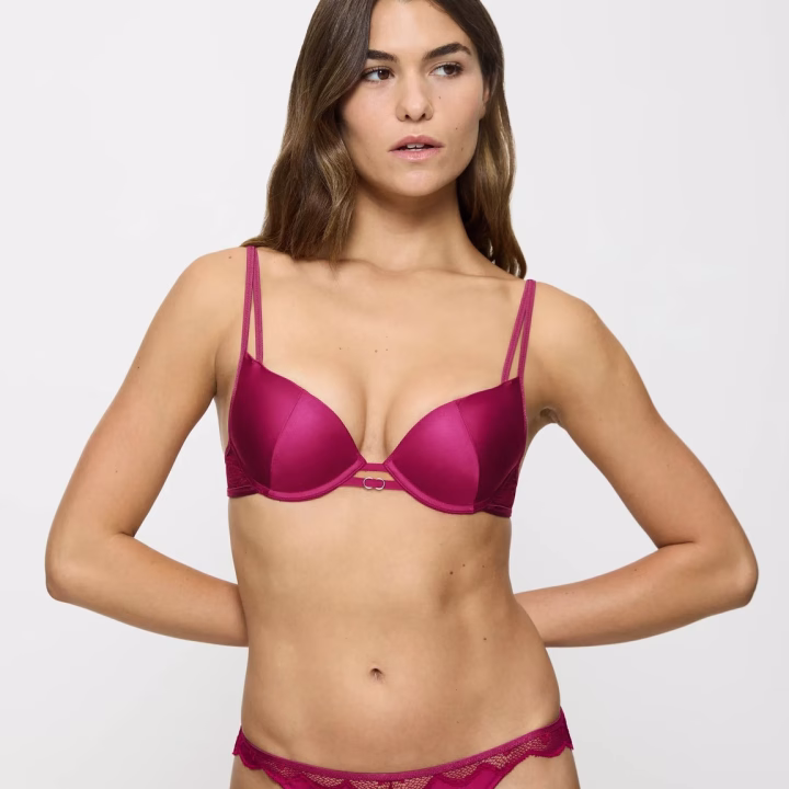 Reggiseno Push-Up in Pizzo Italiano con Ferretto