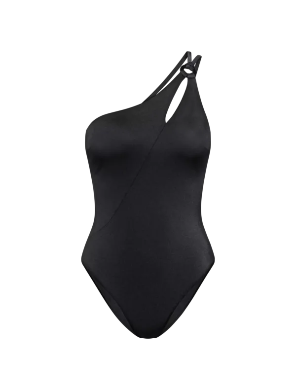 costume intero nero con coppe rimovibili
